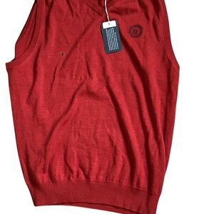 Cutter & Buck Vibrant Red V-Neck Sweater Vest